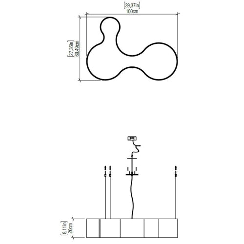 KS Line Pendant Light Medium