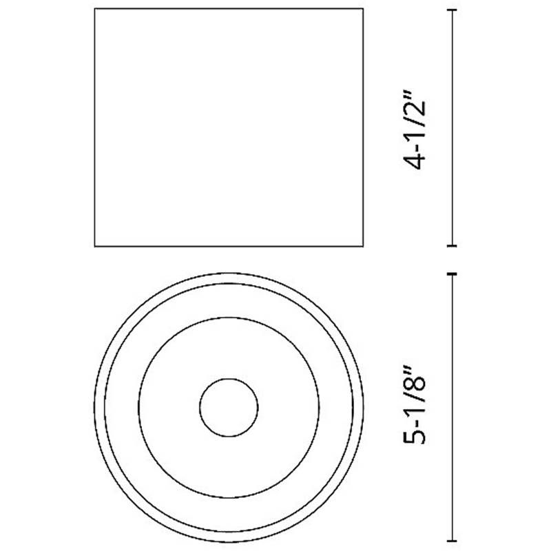 Falco Round Flushmount Specifications