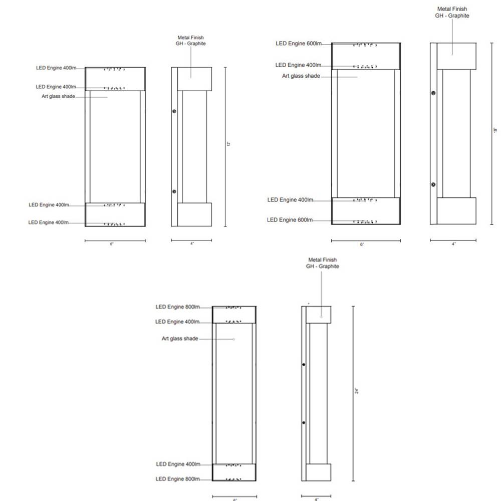 Moondew Outdoor Wall Sconce Specifications