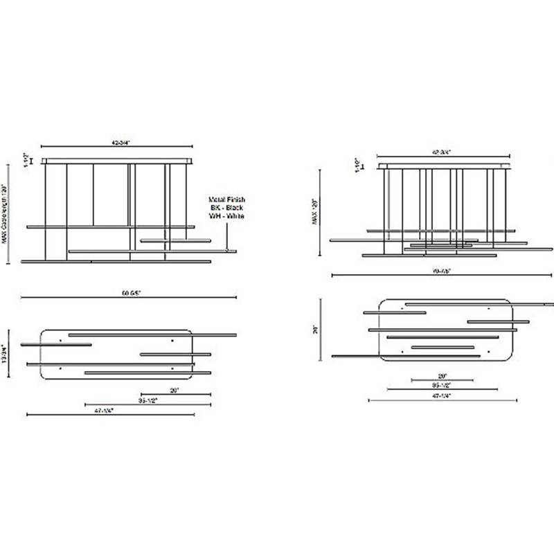 Chute Motion LED Medium Pendant Specifications