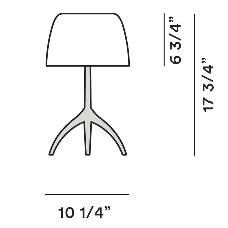 Specification Banner Lumiere 30th Large Table Lamp Specifications