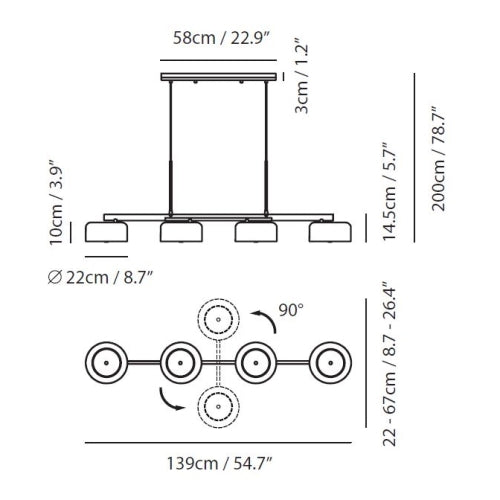 Lalu+ Linear Suspension Light