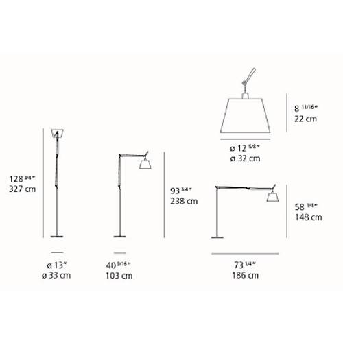 Tolomeo Mega Floor Lamp Small