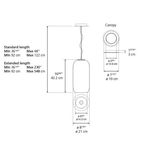 Gople Suspension Lamp Medium