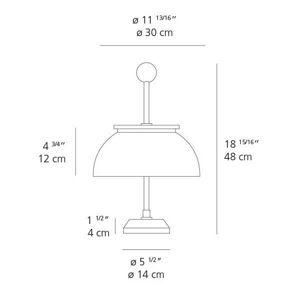 Alfa Table Lamp by Artemide