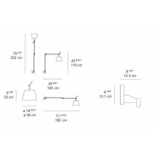 Tolomeo Mega Wall Lamp Medium