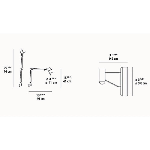 Tolomeo Micro Wall Lamp S Bracket