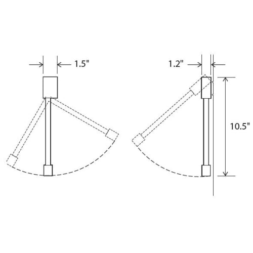 Libri LED Direct Mount Plug-In Wall Sconce