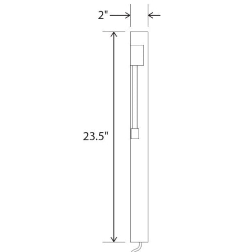 Libri LED Direct Mount Plug-In Wall Sconce Backplate