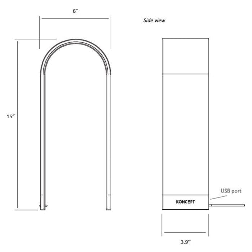 Mr. N Tall LED Table Lamp