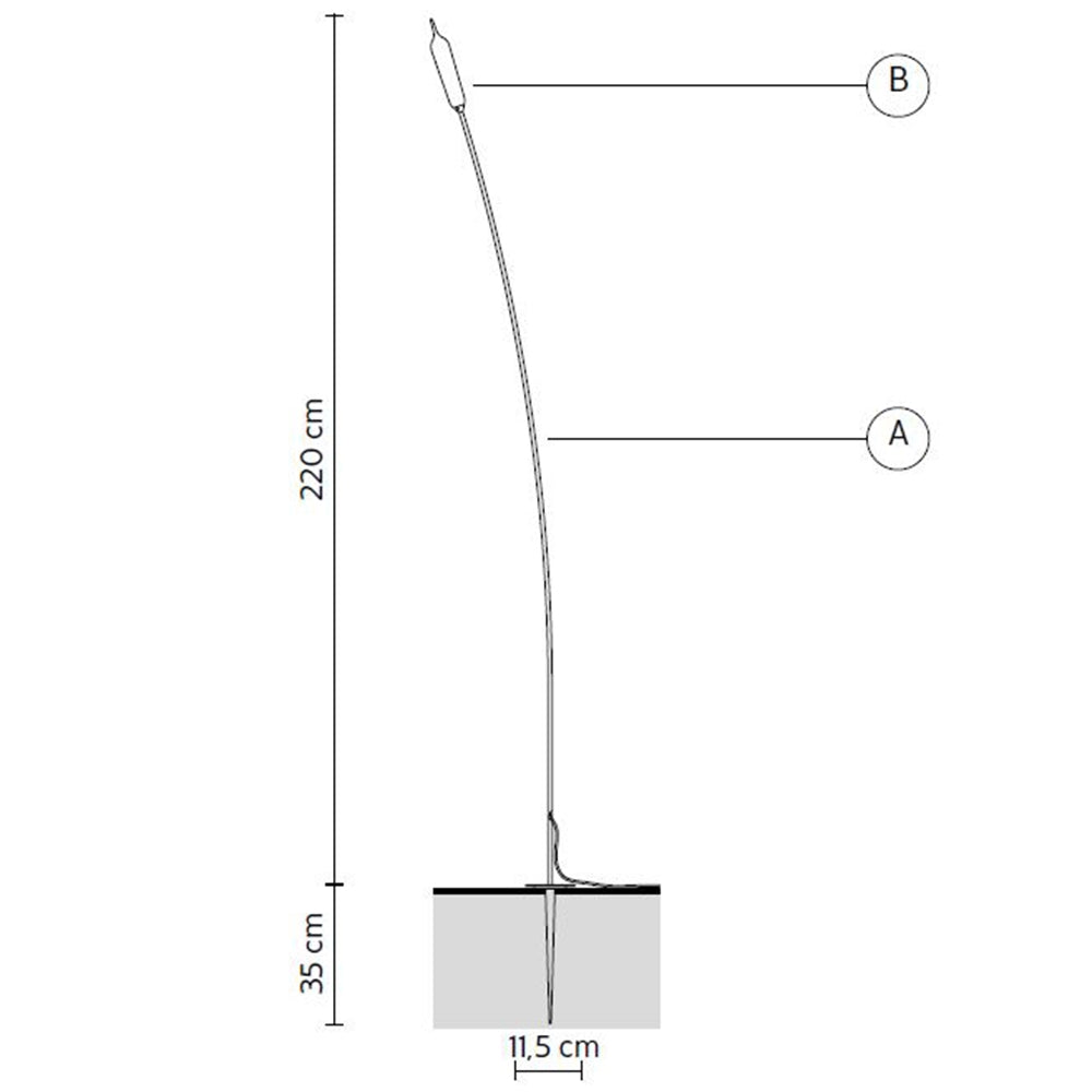 Nilo Outdoor Large Floor Lamp Specifications