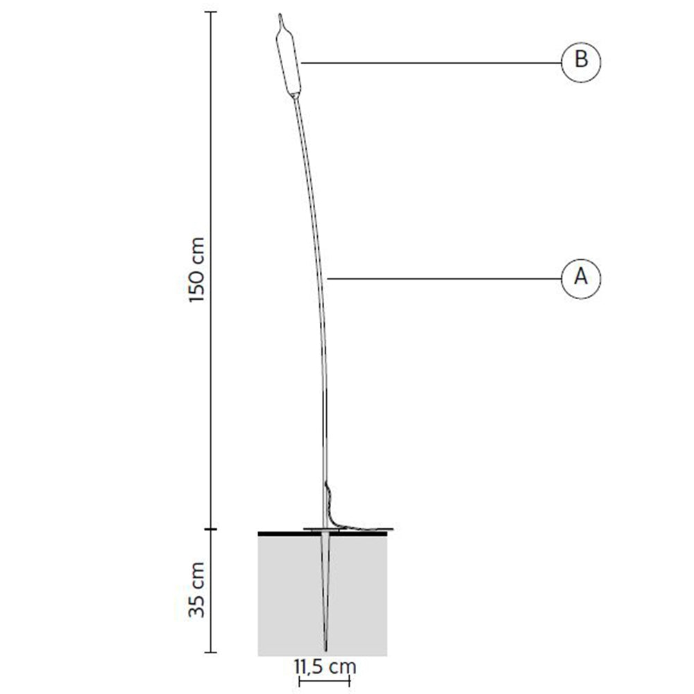 Nilo Outdoor Medium Floor Lamp Specifications