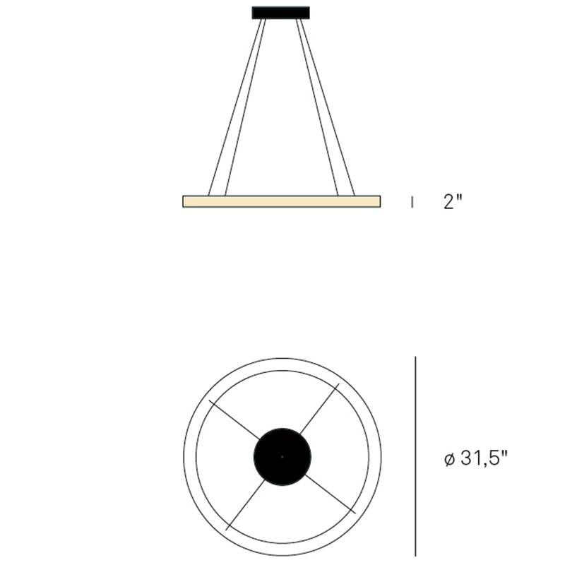 Oh! Line Large Suspension Light Specifications