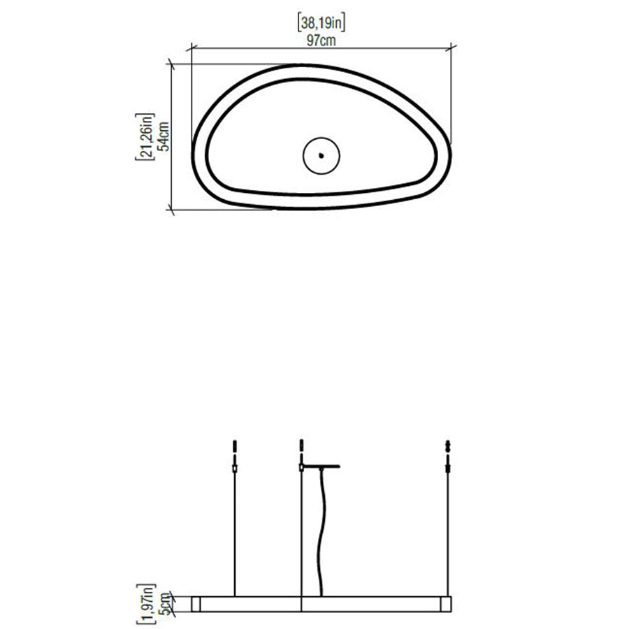 Organico Medium Pendant Specifications