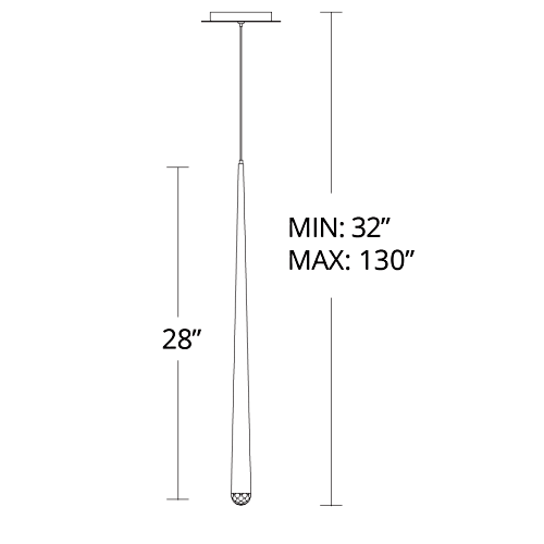 Cascade Mini Pendant Medium