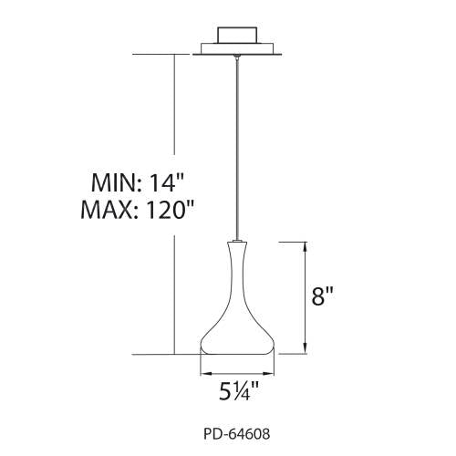 Acid LED Flat Bottom Mini Pendant