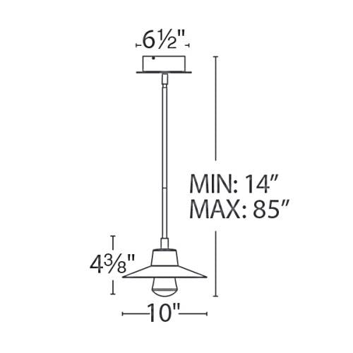 Suspense Outdoor LED Pendant