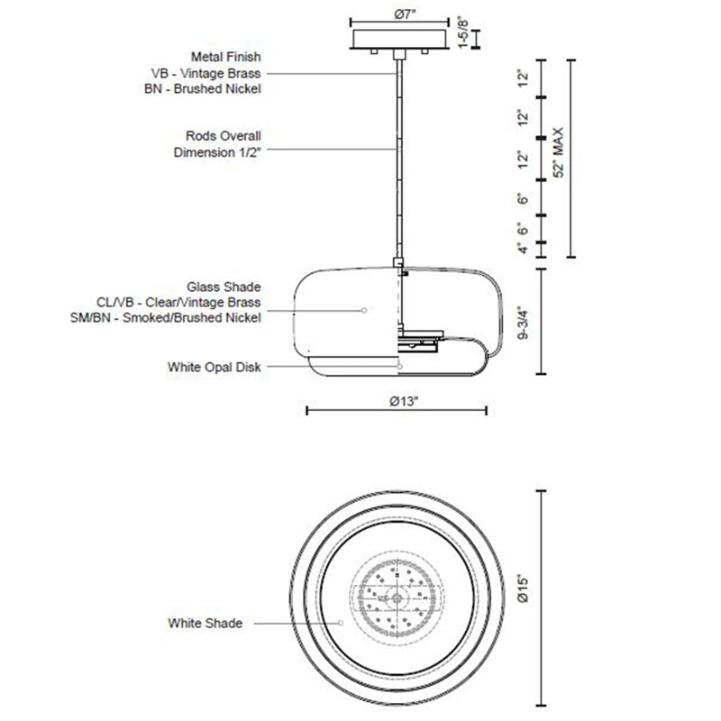 Enkel Pendant Large Specifications