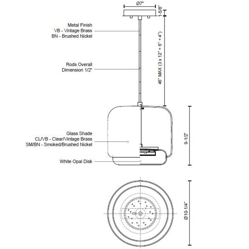 Enkel Pendant Small Specifications