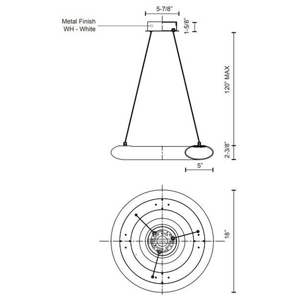 Cumulus Medium Pendant by Kuzco Lighting