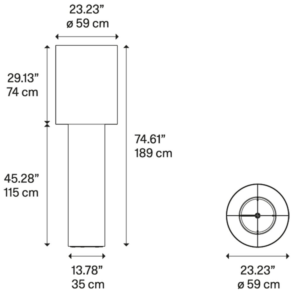 Pipe Large Floor Lamp Specifications