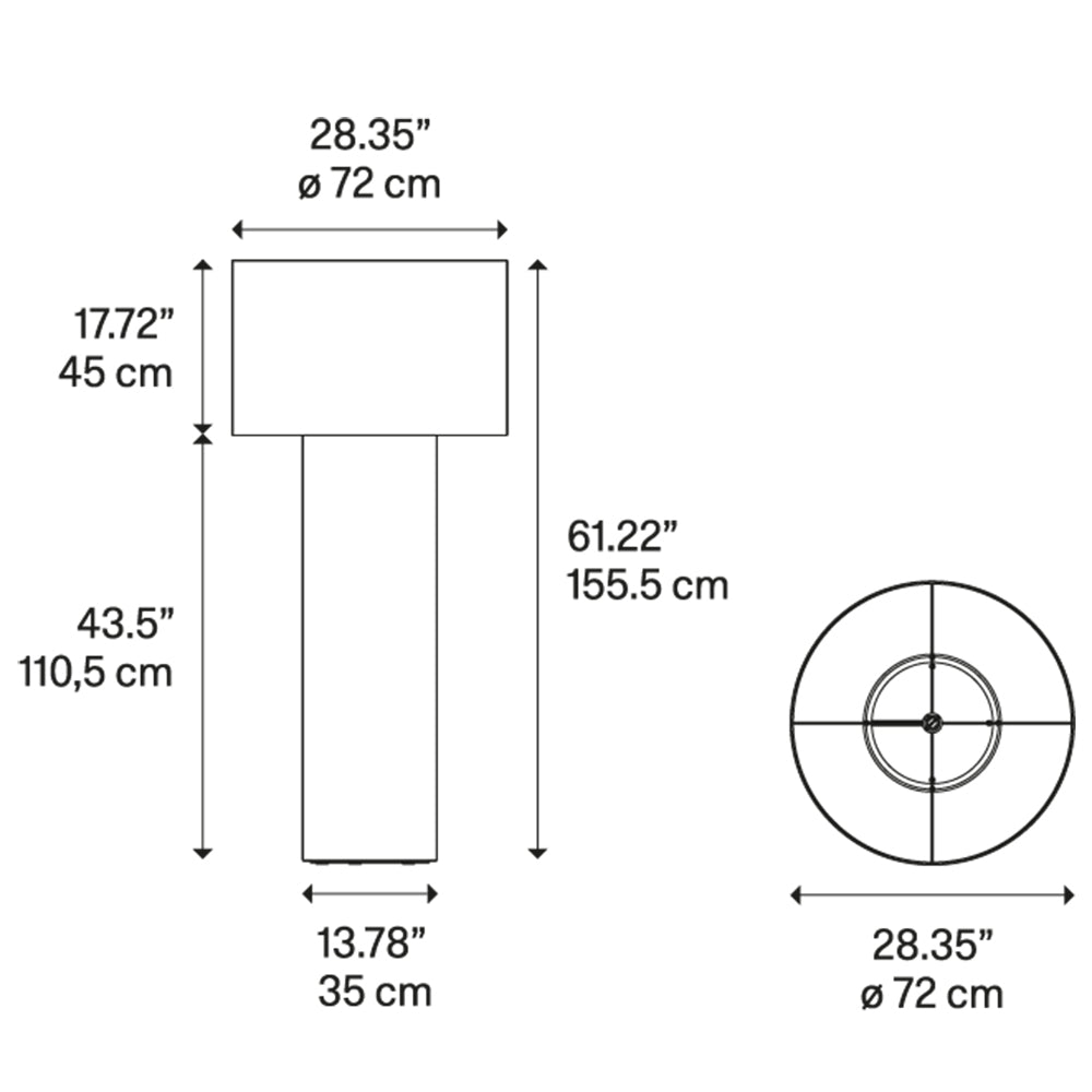 Pipe Medium Floor Lamp Specifications