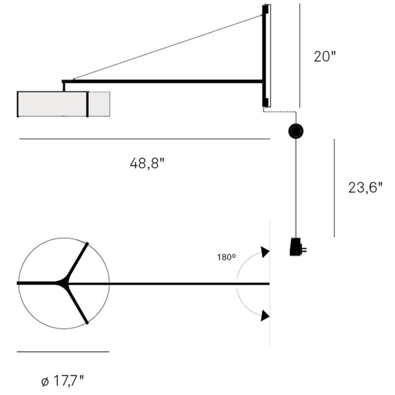 Thesis LED Wall Sconce Specifications