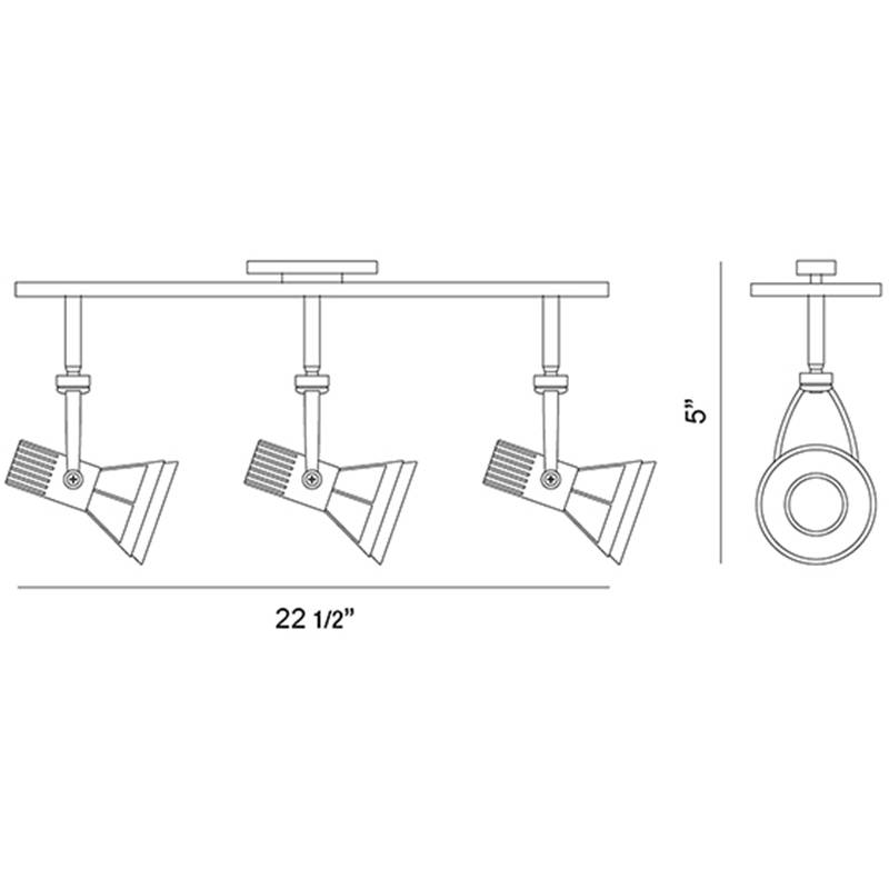 Vortex 3 Light Track Light Specifications