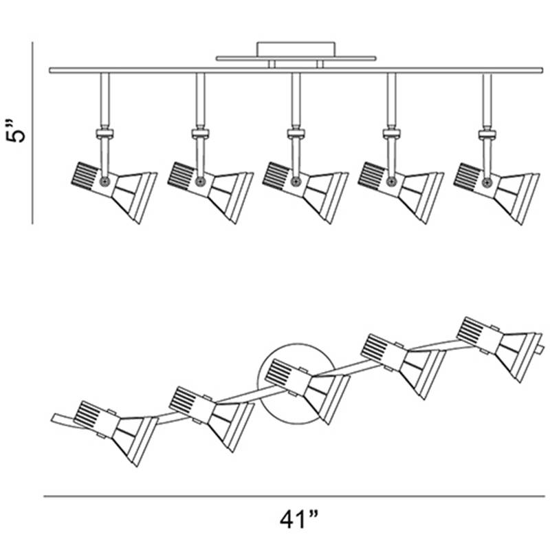 Vortex 5 Light Track Light Specifications