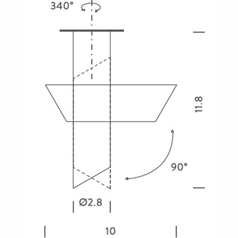 Tubes Large Ceiling Light Specifications