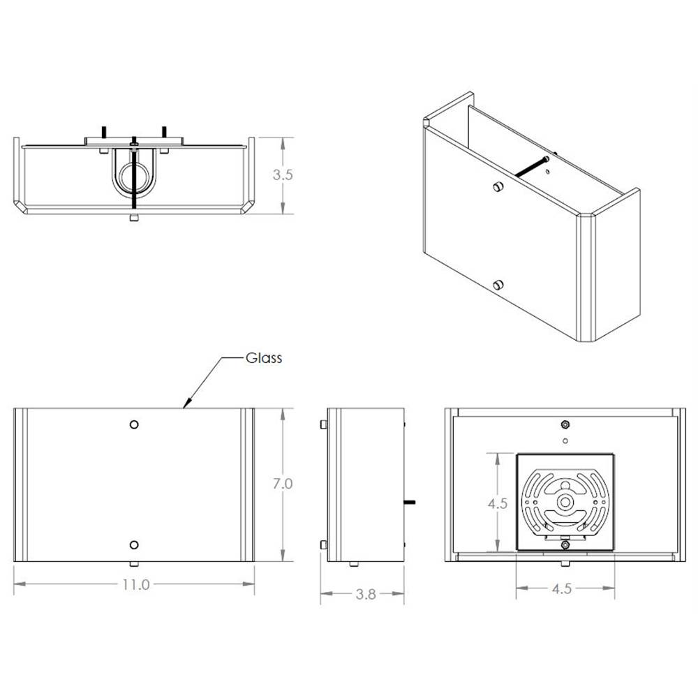 Textured Glass Wall Sconce Specifications