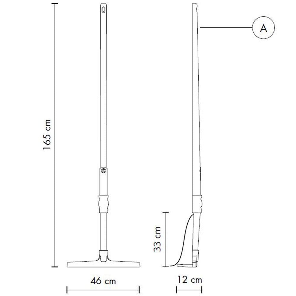 Tobia Rake Shape Floor Lamp Specifications