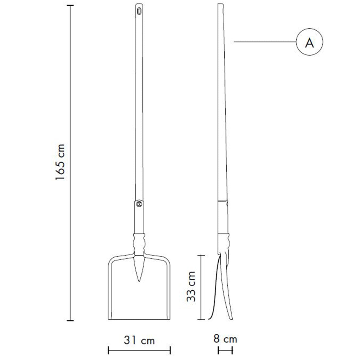 Tobia Shovel Shape Floor Lamp Specifications