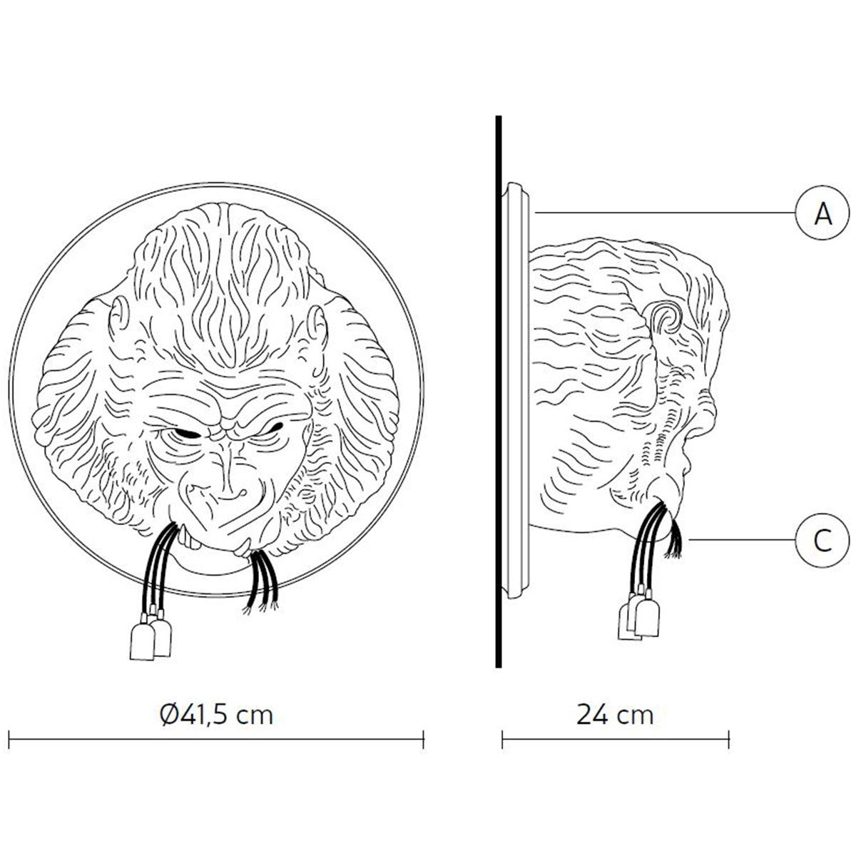 UGO Rilla Wall Light Specifications