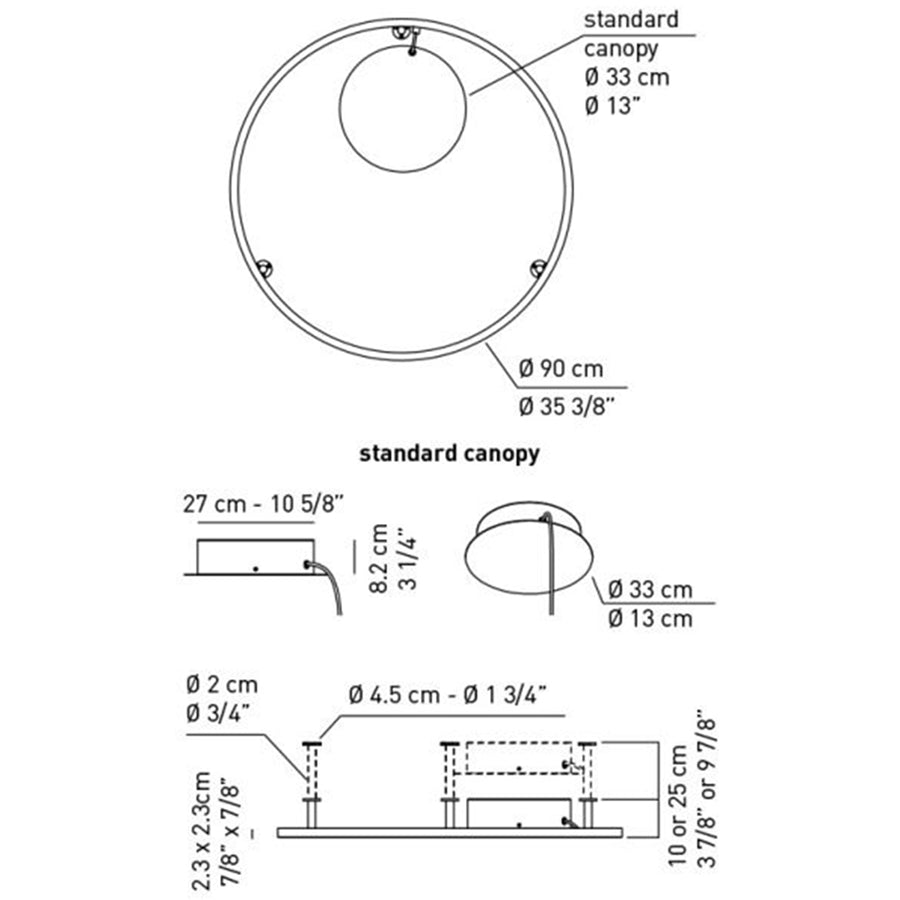 U-Light ADA Surface Mount Small Wall/Ceiling Light Specifications