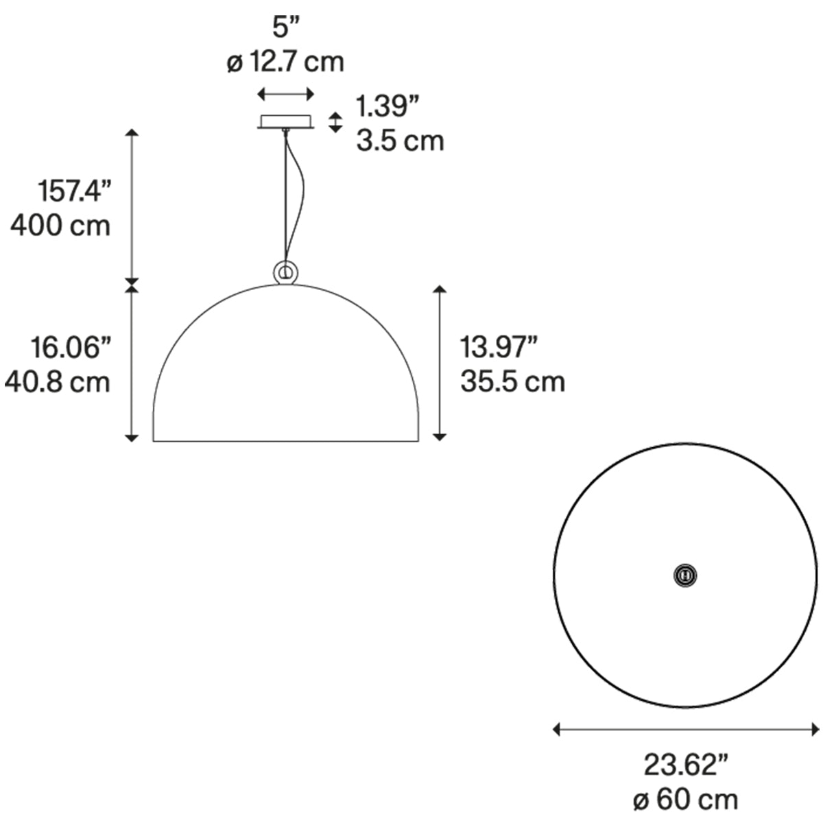 Urban Concrete Large Suspension Specifications