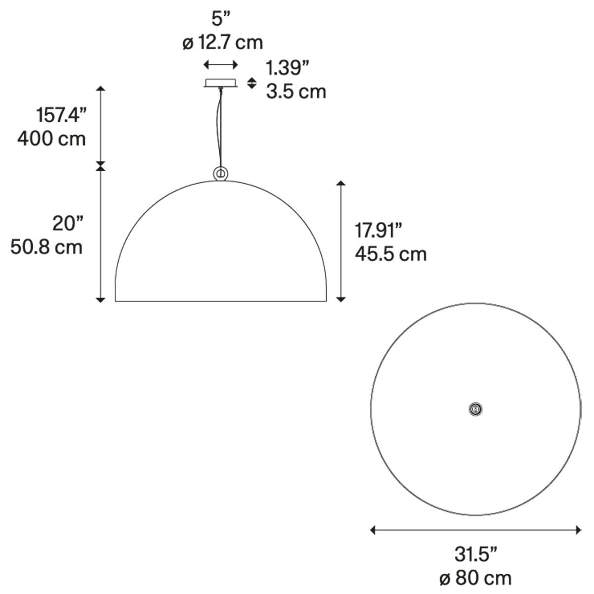 Urban Concrete X-Large Suspension Specifications