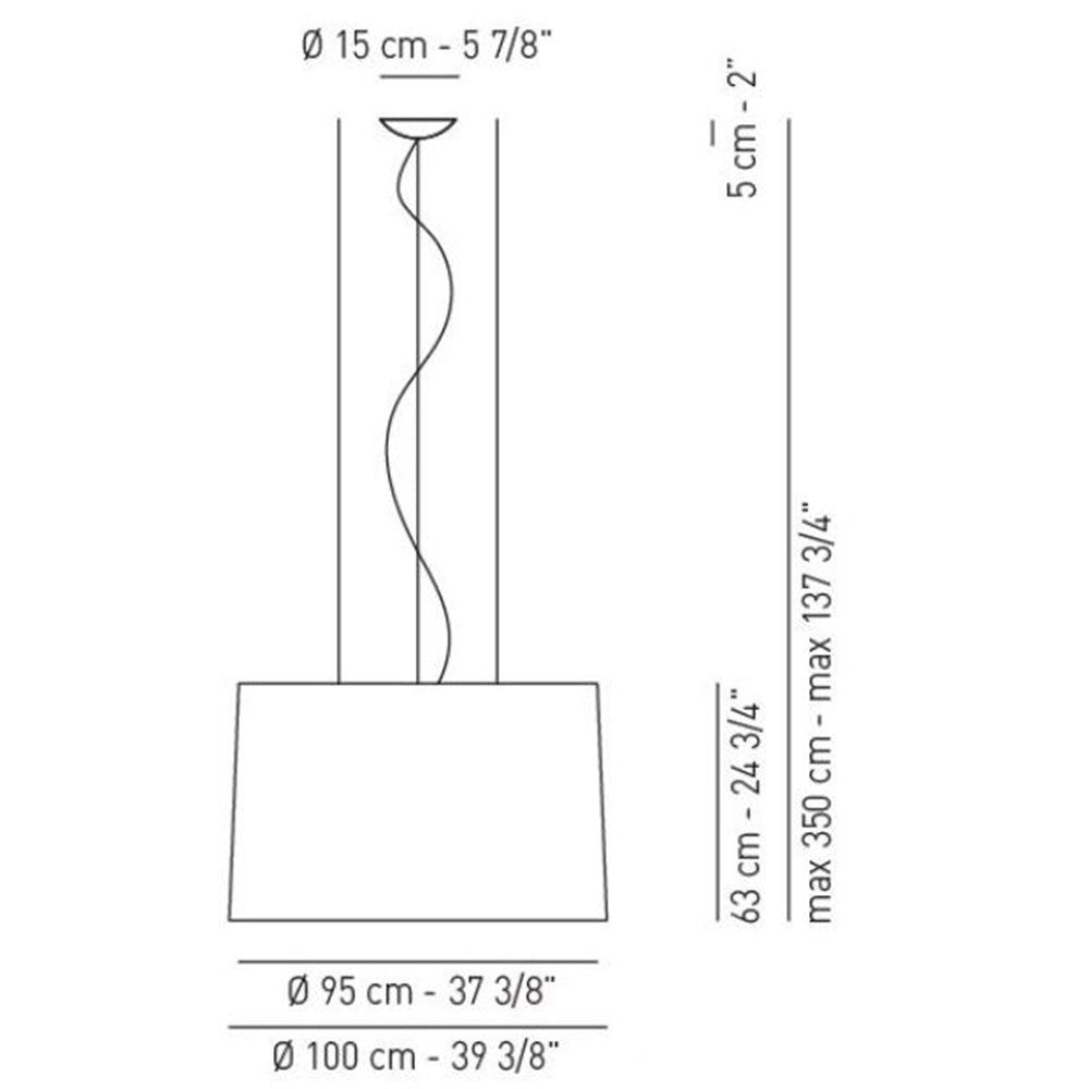 Velvet Large Suspension Specifications