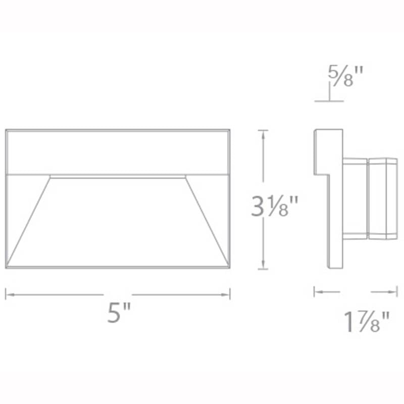 Horizontal LED Ledge Step and Wall Light Specifications