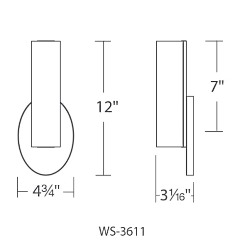 Loft LED Wall Sconce Small