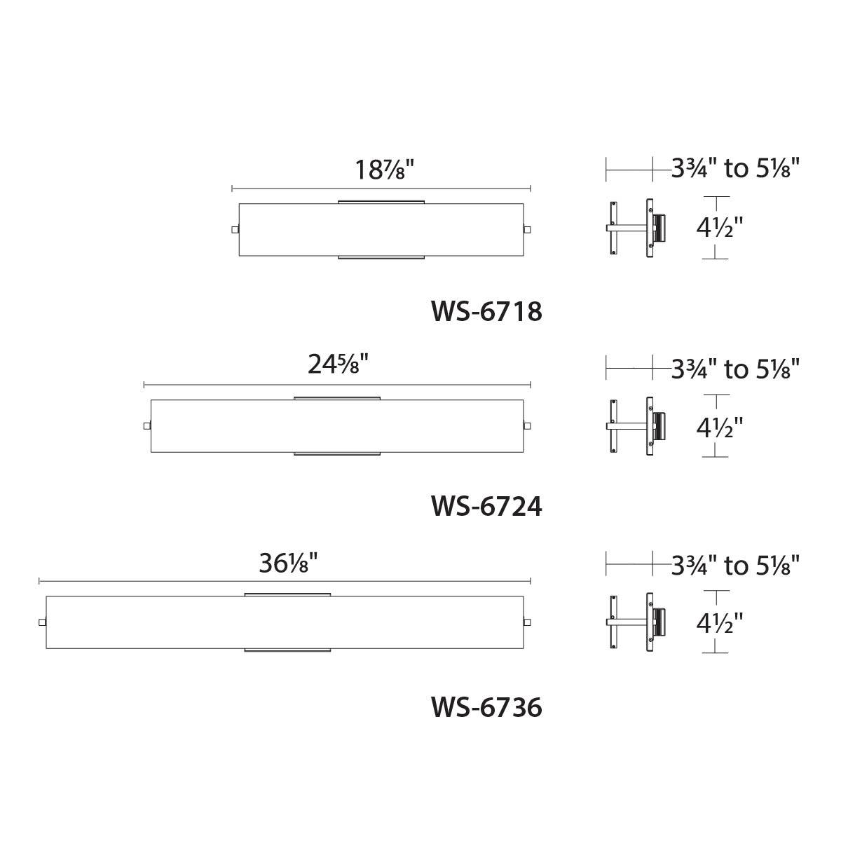 LINE dweLED Bath Bar by WAC Lighting