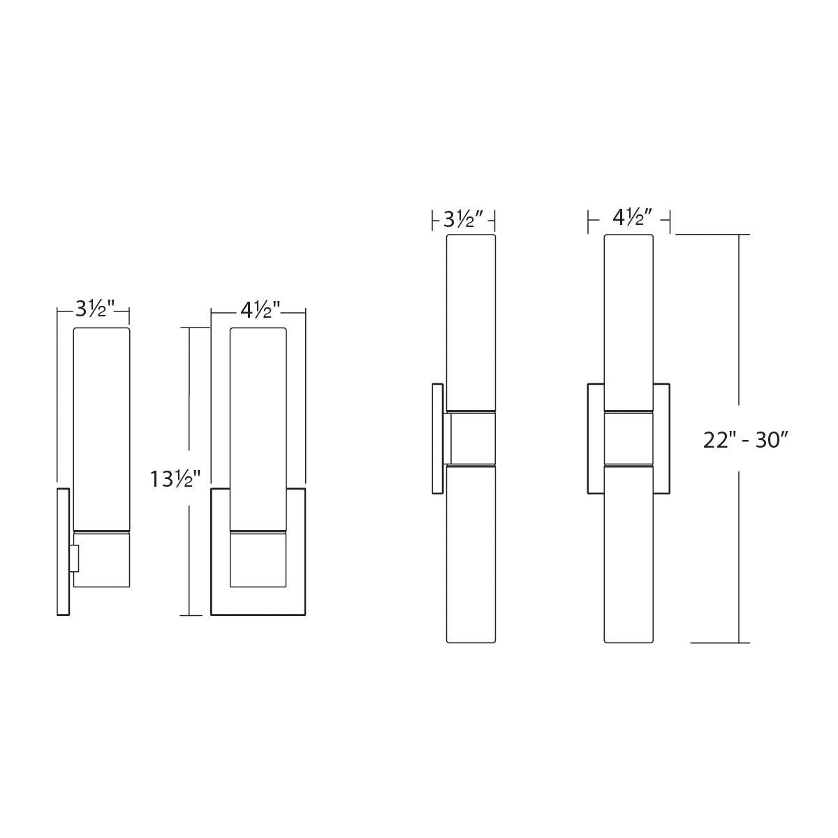 Elementum dweLED Bath Bar by WAC Lighting