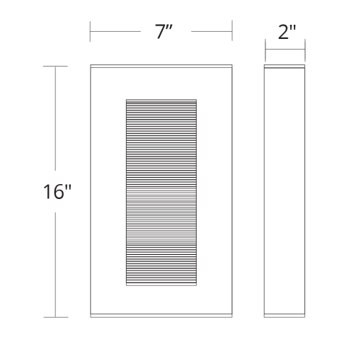 Urban LED Outdoor Wall Sconce Medium