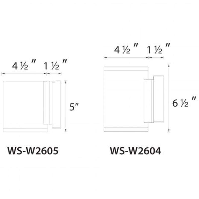 Tube Indoor/Outdoor LED Wall Sconce Specifications