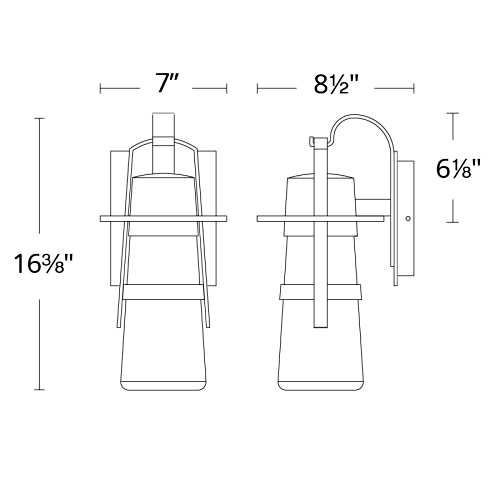 Balthus LED Indoor/Outdoor Wall Sconce Medium