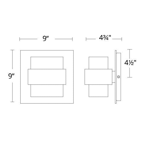 Pandora LED Indoor/Outdoor Wall Sconce Medium