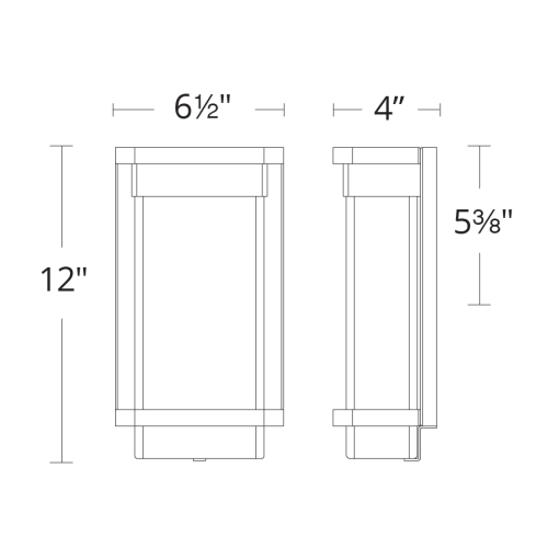 Vitrine LED Outdoor Wall Sconce Small