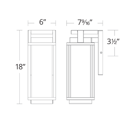 Two if by Sea Wall Sconce Medium