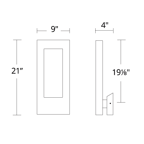 Twilight LED Outdoor Wall Sconce Large