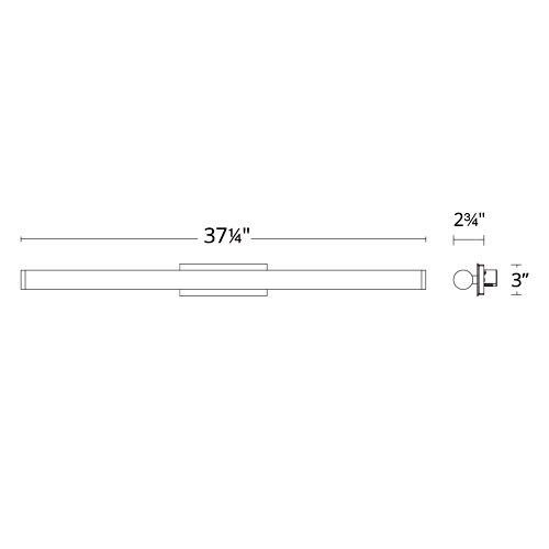 Sabre LED Bath Bar Large